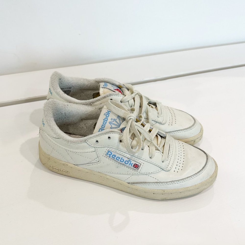 Reebok Club C 85 Vintage Sneaker (Women) - Chalk / Alabaster / Sky Blue